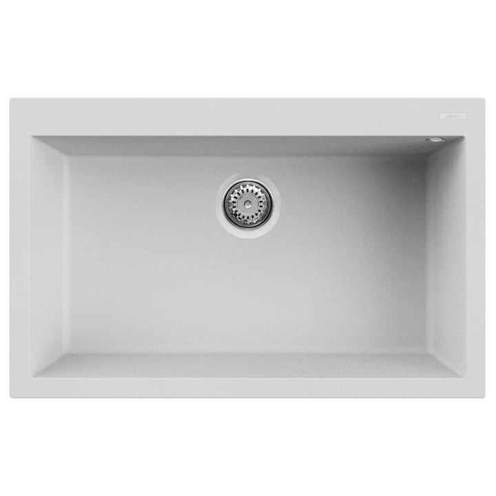 ELLECI Einbauspüle QUADRA 130 G68 Bianco LGQ13068, weiss