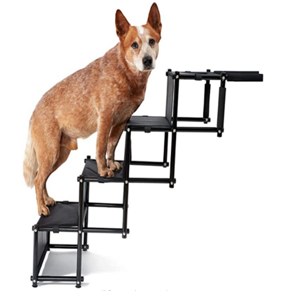 Hundetreppe für Grosse und Kleine Hunde, Hochwertiger Hunderampe Auto, Hunderampe Auto Klappbar für