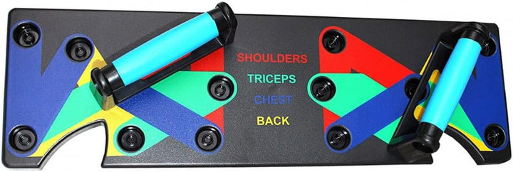Lisaro 9-in-1 Push-up-Board, Multifunktions-Muscleboard, farbcodiertes, Liegestütz-Rack-Board-System