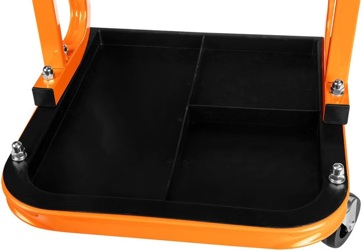 NEO TOOLS Montagehocker, Werkstatthocker mit Ablagefläche 36,5x35,5x37cm 11-604, 11-604