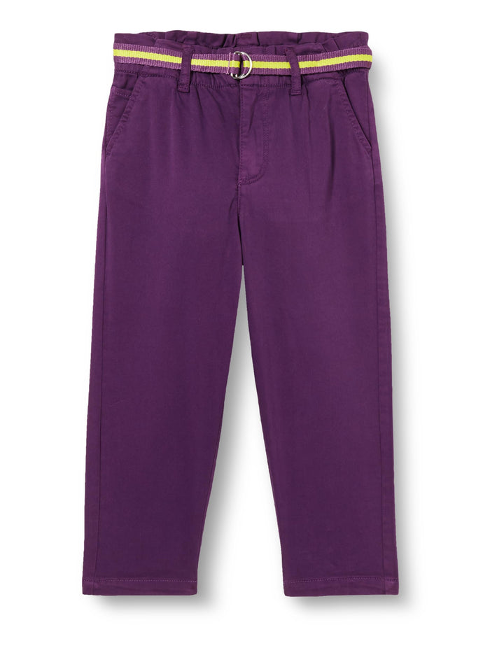 s.Oliver Mädchen Hose mit Gürtel, Mom Fit, 134
