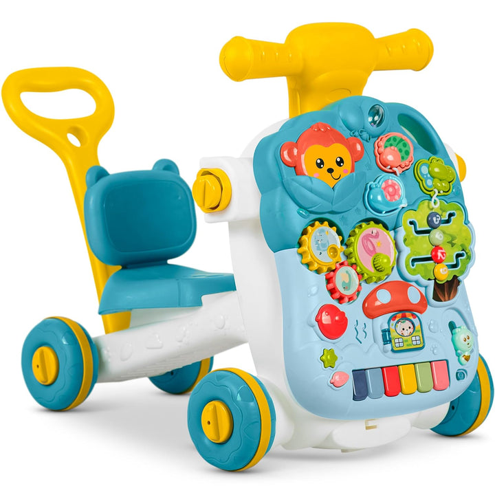 Ricokids Lauflernwagen Spieltisch für Kinder ab 18 Monaten - 5in1 - Laufwagen Laufhilfe - Klavier Mu