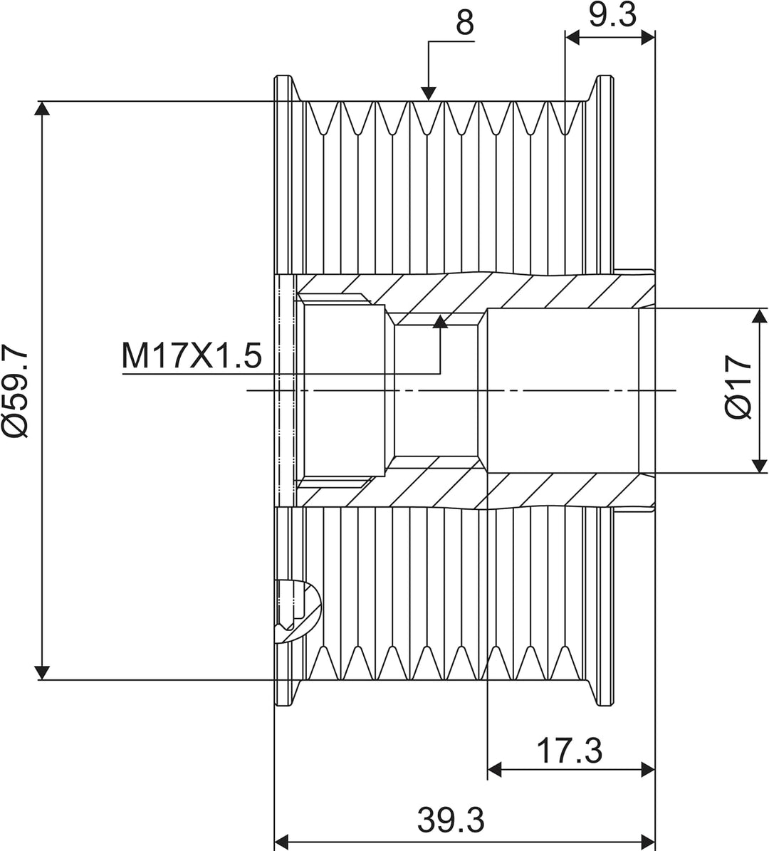 VALEO Generatorfreilauf 588053