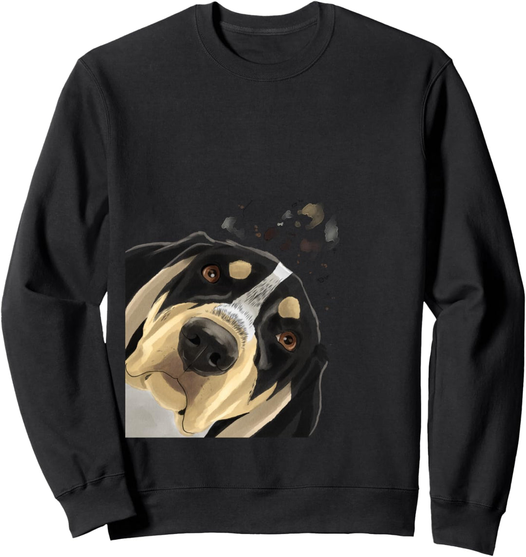 Neugieriger Hund Bluetick Coonhound Sweatshirt