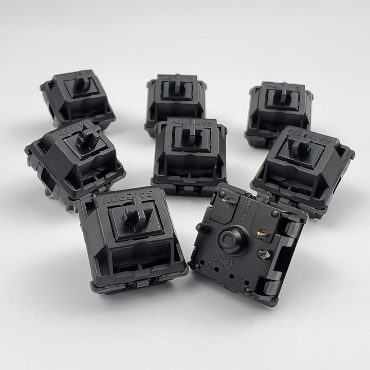 GATERON Ölkönig 3.0 vorgeschmiert Keyboard Schalter, 5-polig 55gf Schwarz Linear Switches dreifach v