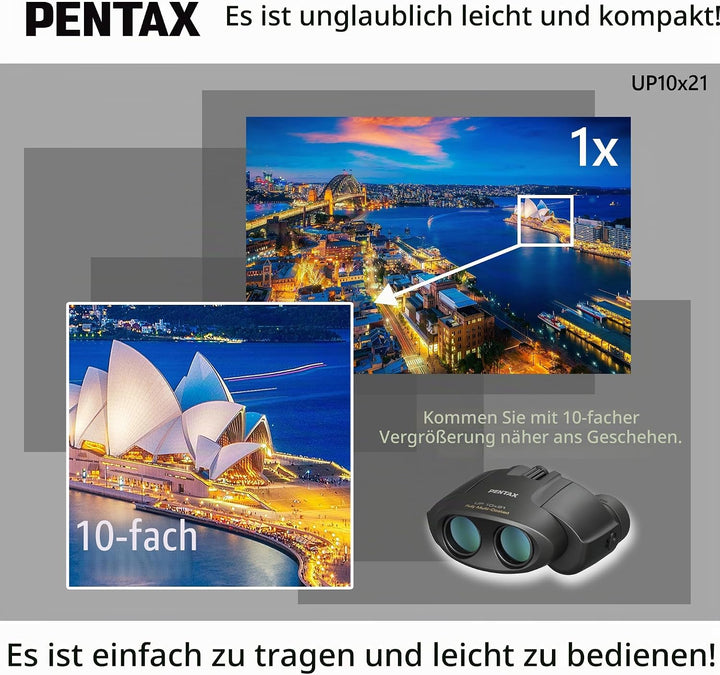 Ricoh 61804 Fernglas schwarz 10x21 Classic Single, 10x21 Classic Single