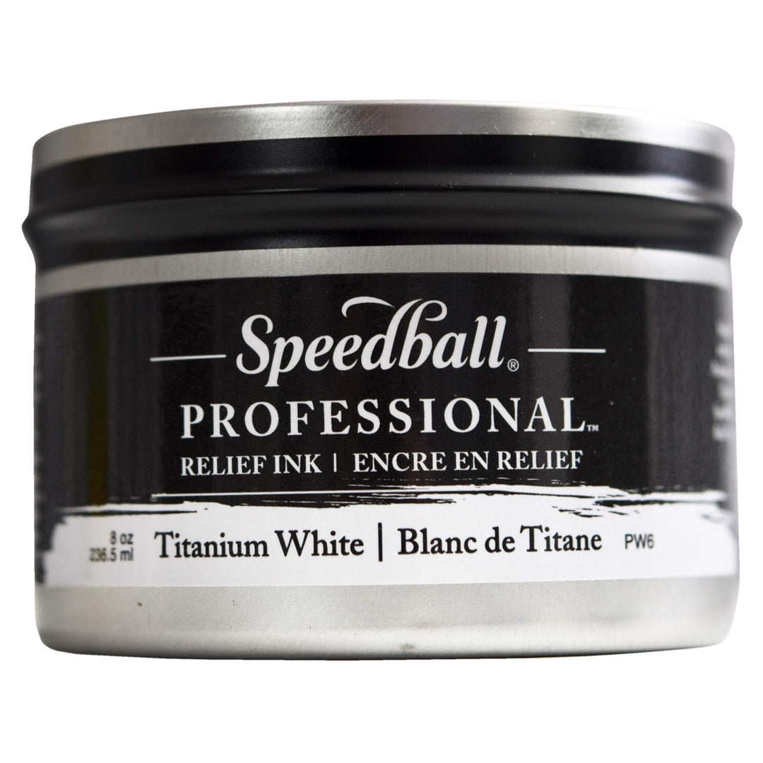 8oz Professional Relief Ink Titanium White