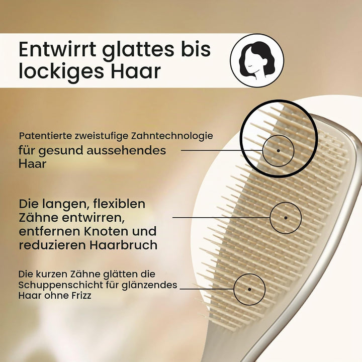 Tangle Teezer Ultimate Detangler Haarbürste – Nasses &amp; Trockenes Haar – Entwirrungsbürste für Alle H
