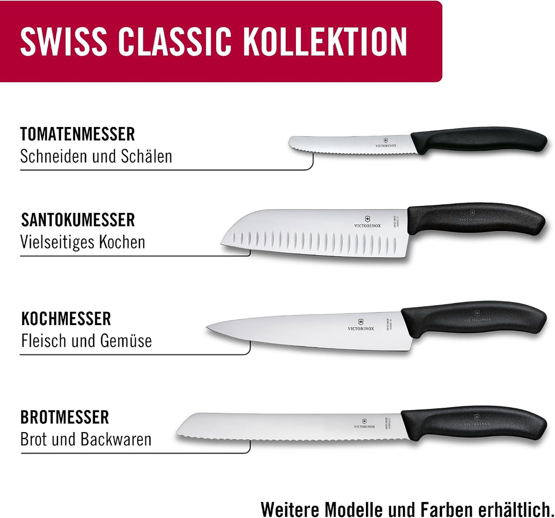 Victorinox Swiss Classic Frühstücksmesser &amp; Steakmesser Set, 6-teilig