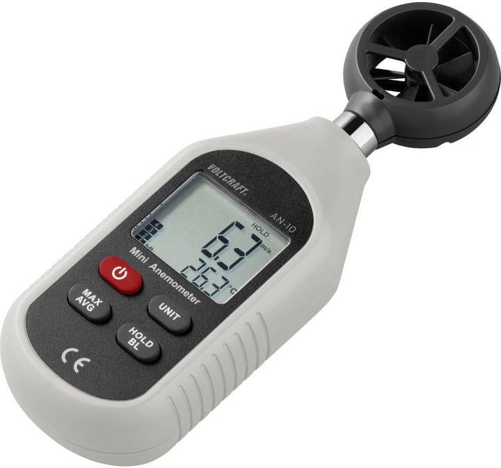 VOLTCRAFT AN-10 Anemometer 0.3 bis 30 m/s Magnet-Flügelrad