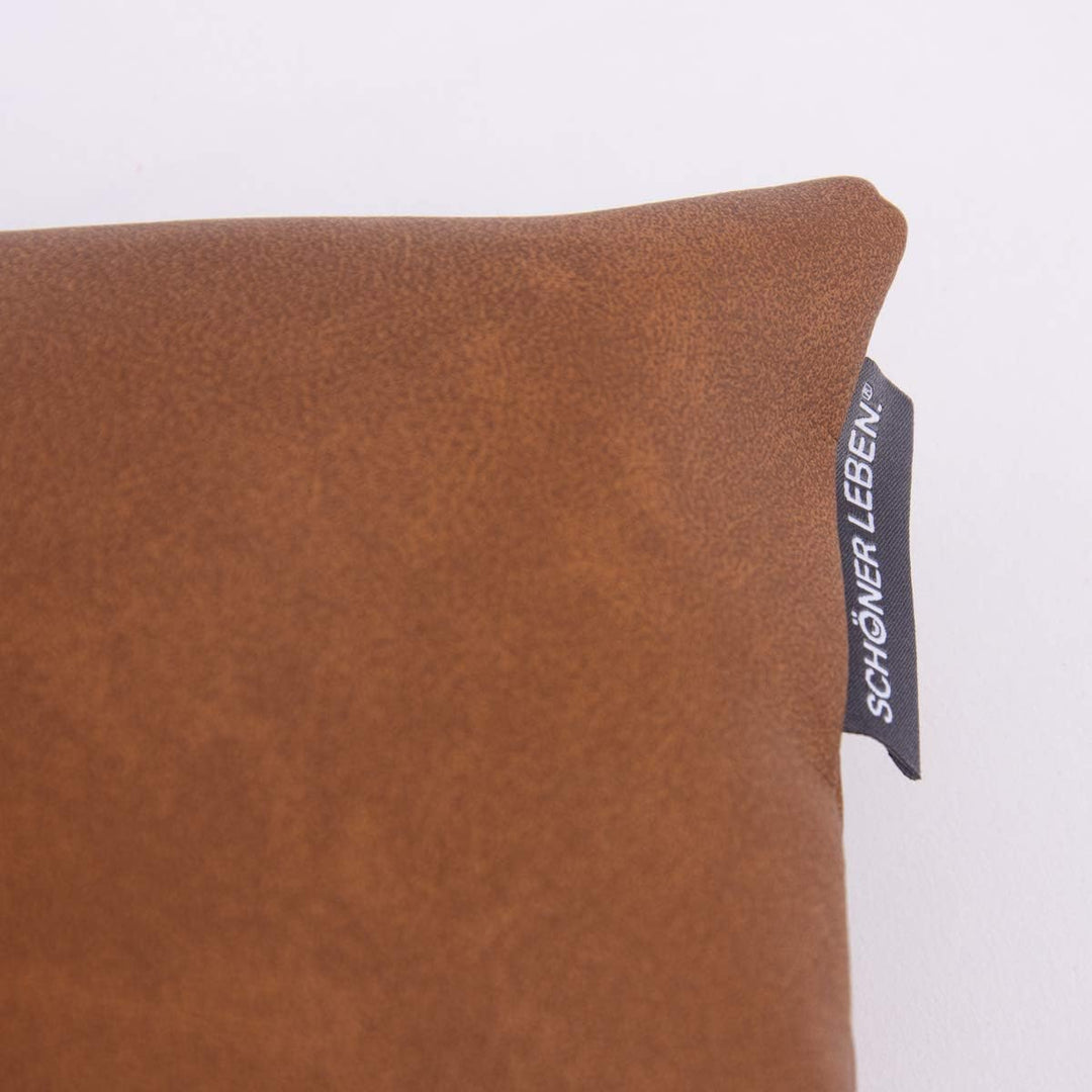 SCHÖNER LEBEN. Zugluftstopper Fenster Kunstleder in toller Uni-Camel-Optik, Auswahl:110cm Länge