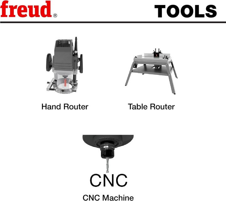 Freud 18-126: 1,27 cm Radius Rundnasen-Bit Router Bit mit Rundkopf und 1,27 cm Schaft, Router Bit mi