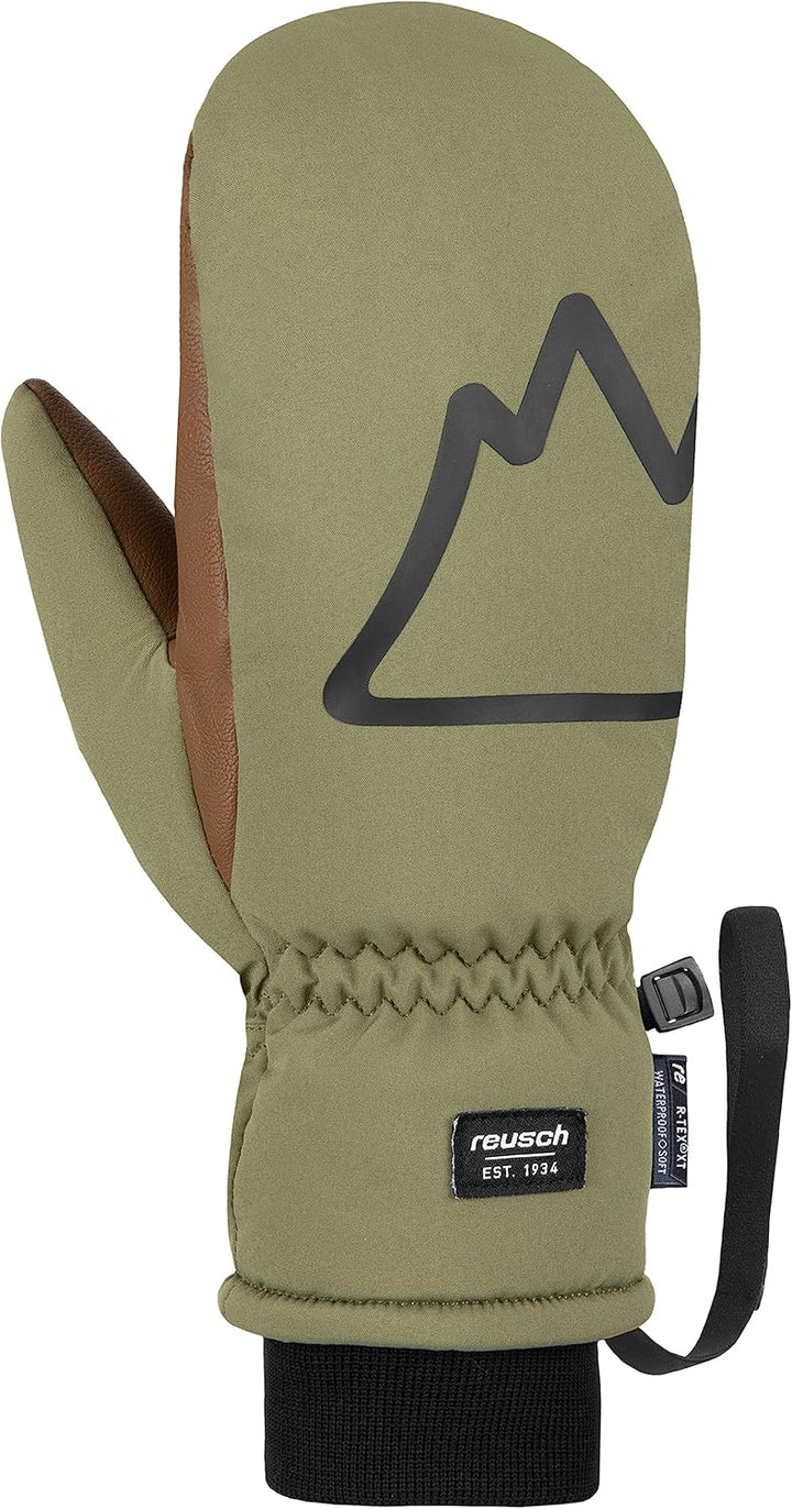 Reusch Herren Fäustlinge Carter R-tex Xt Mitten Warm, Wasserdicht, Atmungsaktiv 8 oliv / braun, 8 ol