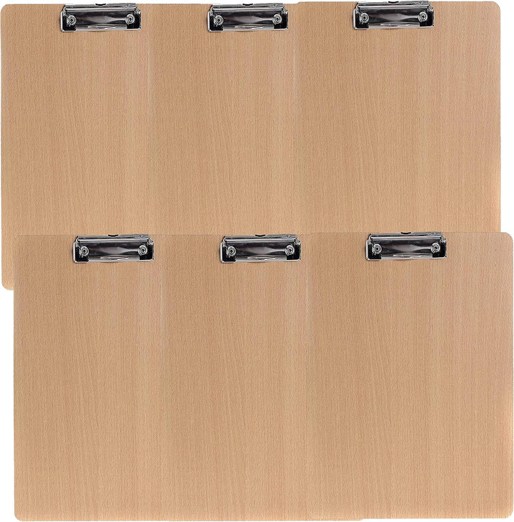 6er Klemmbrett A3 Hoch aus Hartholz extra dick 4mm, mit Aufhängeose, Gummierter Metalklemme, Skizzen
