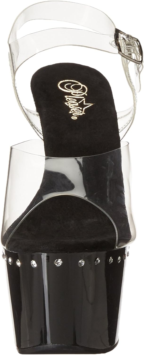 Pleaser ADORE-708LS CLR/Blk UK 4 (EU 37)