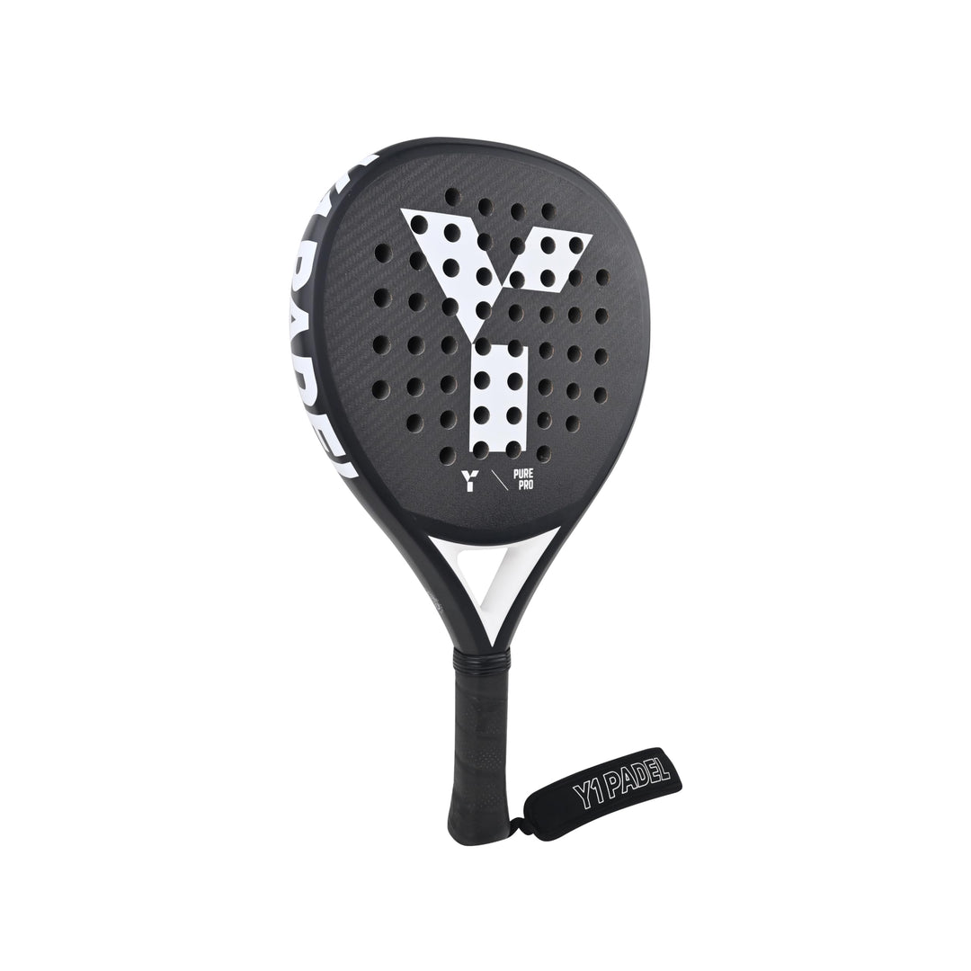 Y 1 Pure Pro Padelschläger für fortgeschrittene Spieler, runde Form