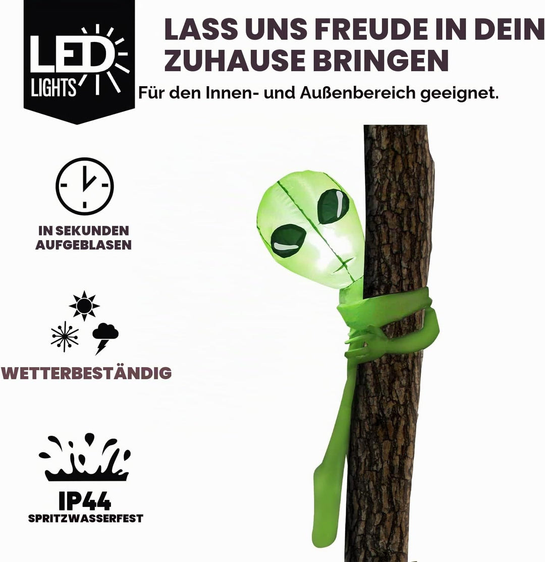 Joiedomi Aufblasbarer Halloween-Baum, aufblasbar, 1,2 m, mit integrierten LEDs, aufblasbar, für Hall