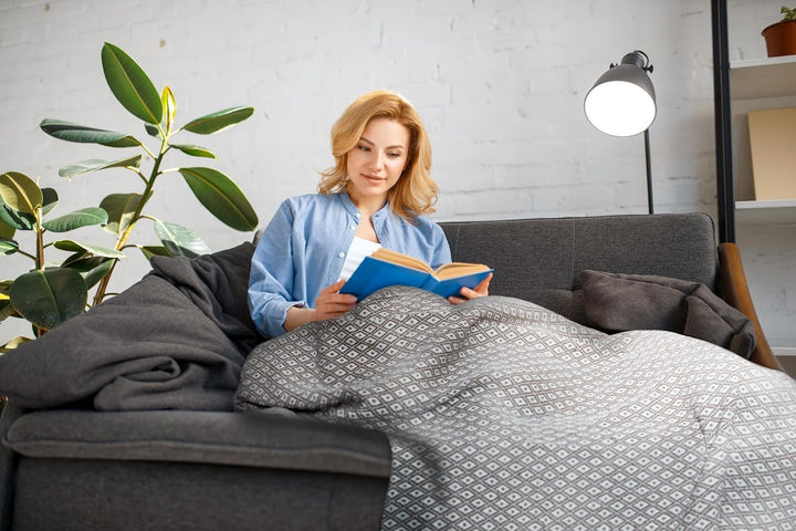 Emma Barclay Casablanca Scandi Überwurf, gewebt, recycelt, Baumwolle, für Sofa, Sofa, Bett, 70 x 100
