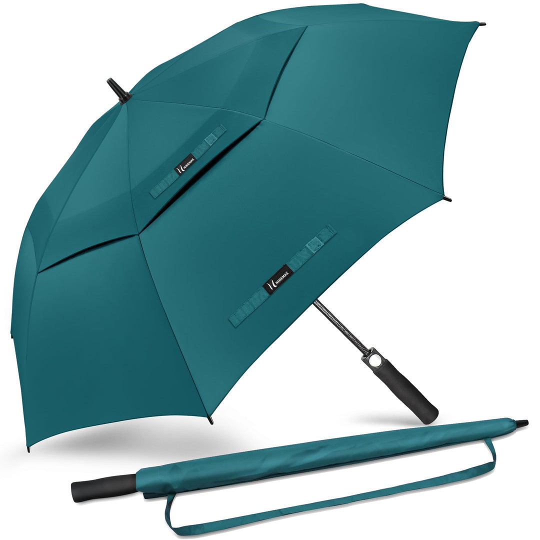 NINEMAX Regenschirm Gross Sturmfest,Golf Stockschirm Automatik Auf,L/XL/XXL Regenschirm für Herren D