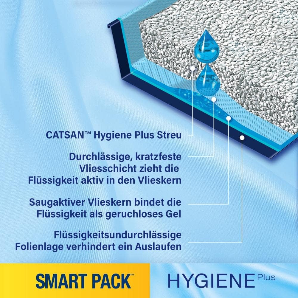 Catsan Smart Pack 2 Packs (2x4l) - Katzenstreu - Nicht-klumpend