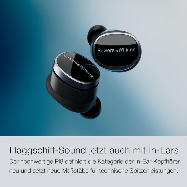Bowers &amp; Wilkins Pi8 kabellose True Wireless Kopfhörer mit Aktiver Geräuschunterdrückung, Bluetooth,