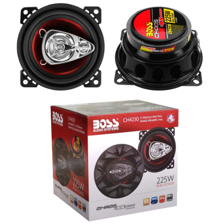2 Lautsprecher kompatibel mit BOSS Audio Systems CH4230 CH 4230 3 Wege koaxial 10,00 cm 100 mm 4" Du