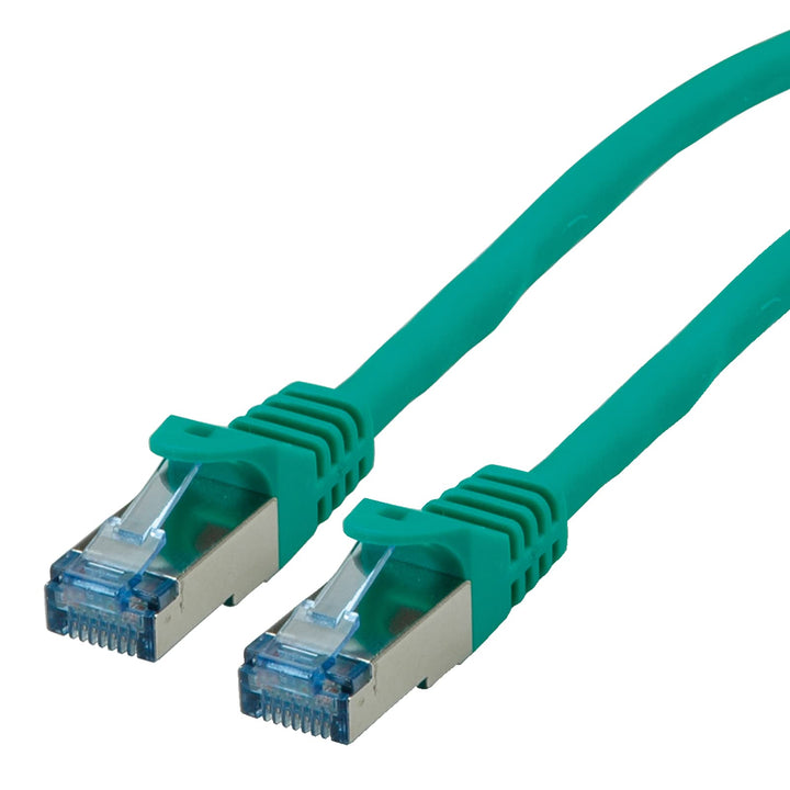 ROLINE Patchkabel Kat.6A S/FTP (PiMF), Component Level, LSOH, grün, 15 m 15m grün, 15m grün