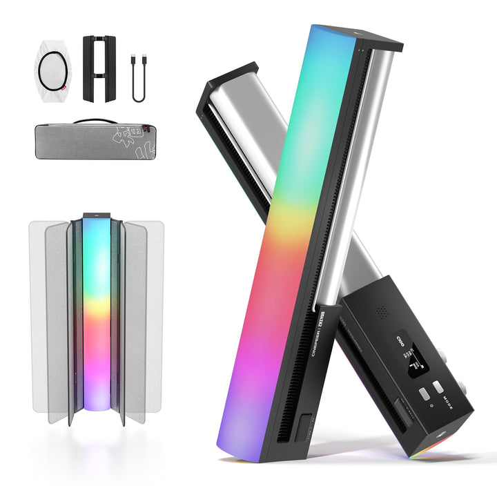 ZHIYUN CINEPEER C100 100W RGB Lichtstab, APP-Steuerung Videoleuchte Handgehalten 2700K-6500K CRI 95+