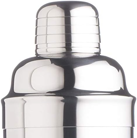 BAR CRAFT Cocktail-Set Edelstahl in Silber 3-teilig, 12 x 17 x 22 cm, 3-Einheiten