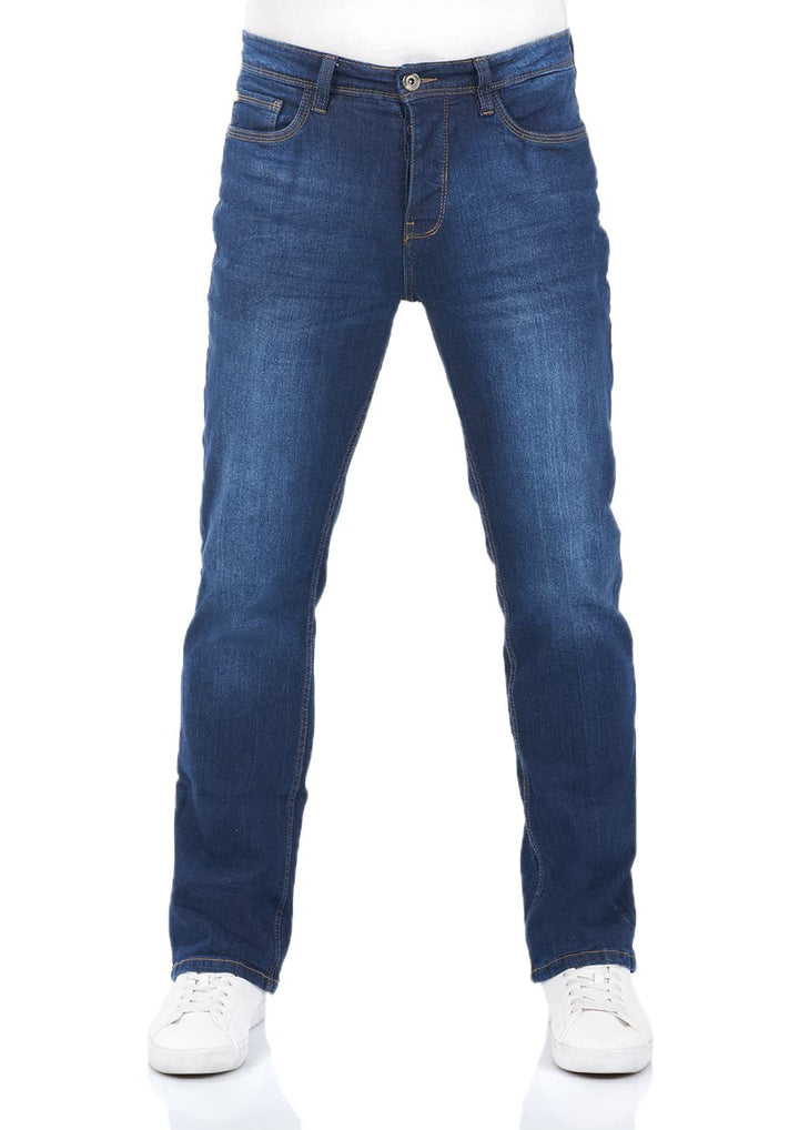riverso Herren Jeans Hose RIVFalko Bootcut Jeanshose Basic Baumwolle Denim Stretch Schwarz Blau Grau