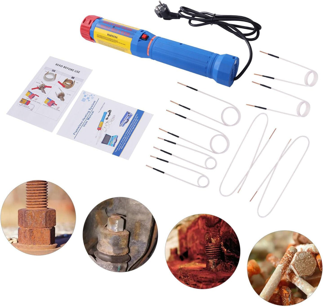 Induktionsheizgerät Magnetisches Induktionsheizer Handheld Flameless Induction Heater Set Led-Licht