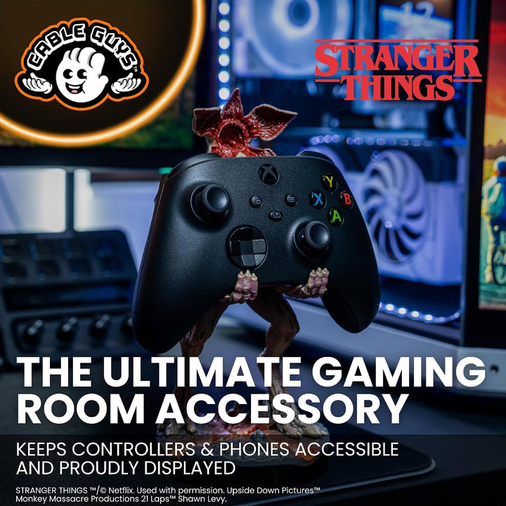 Cableguys Stranger Things Demogorgon Controller Halter &amp; Handy Ständer - Gaming Zubehör für Schreibt