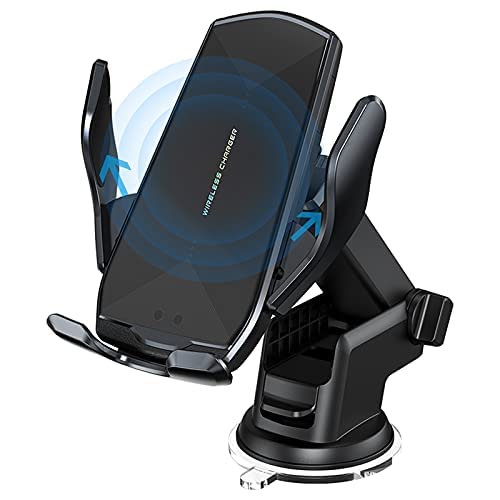 Wireless Car Charger, 15W Qi Fast Charging Auto-Clamping Car Mount Air Vent Phone Holder for iPhone