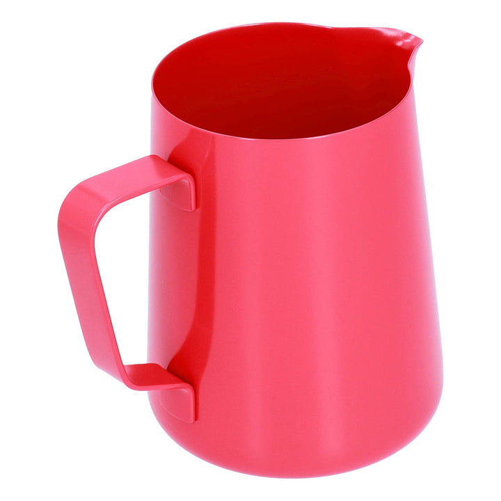 Domary 600-ml-Milchaufschäumkrug aus Edelstahl mit Spitzem Ausguss und Komfortablem Griff für Latte