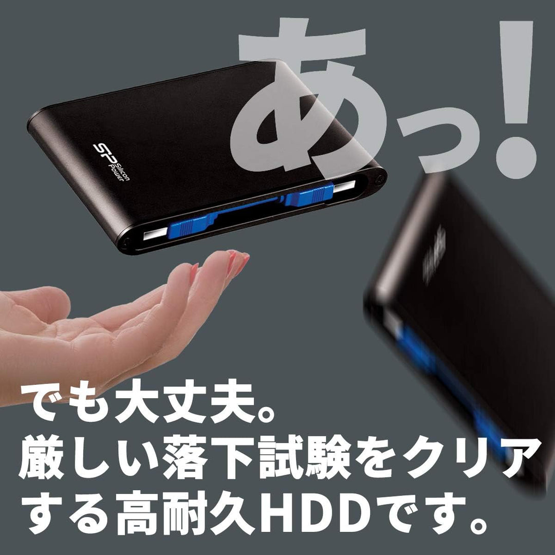 Silicon Power Armor A80 External Hard Drive 2000 GB Black