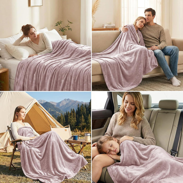 CozyLux Kuscheldecke Flauschig Decke 230x270 cm Staubrosa, 230x270 cm Staubrosa