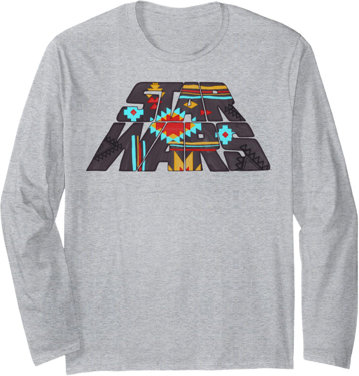 Star Wars Aztec Pattern Logo Fill Langarmshirt