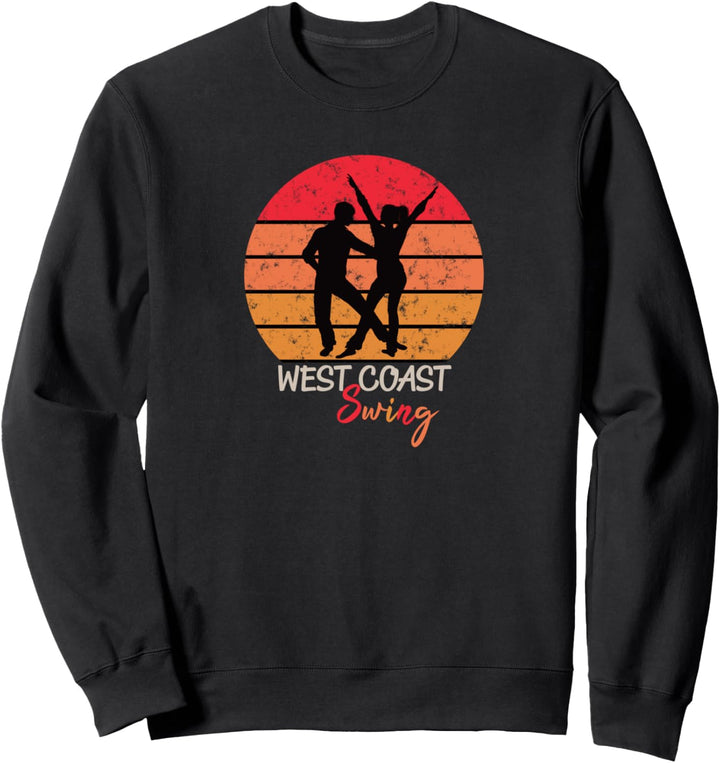 West Coast Swing Sunset Design Sweatshirt