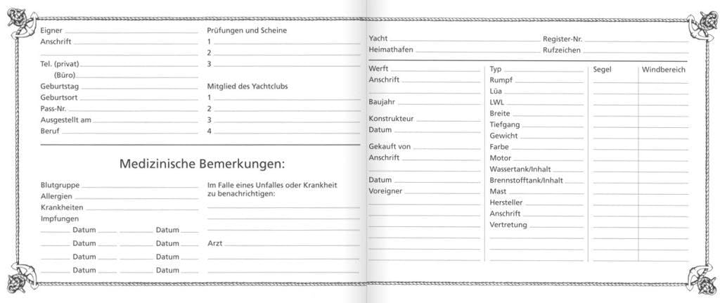 Logbuch Segeltuch: Mit Platz f. eigene Eintragungen, Gebundenes Buch
