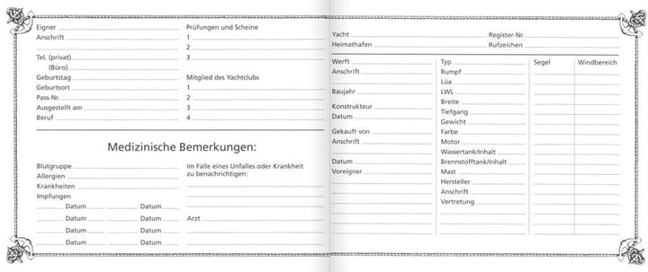 Logbuch Segeltuch: Mit Platz f. eigene Eintragungen, Gebundenes Buch