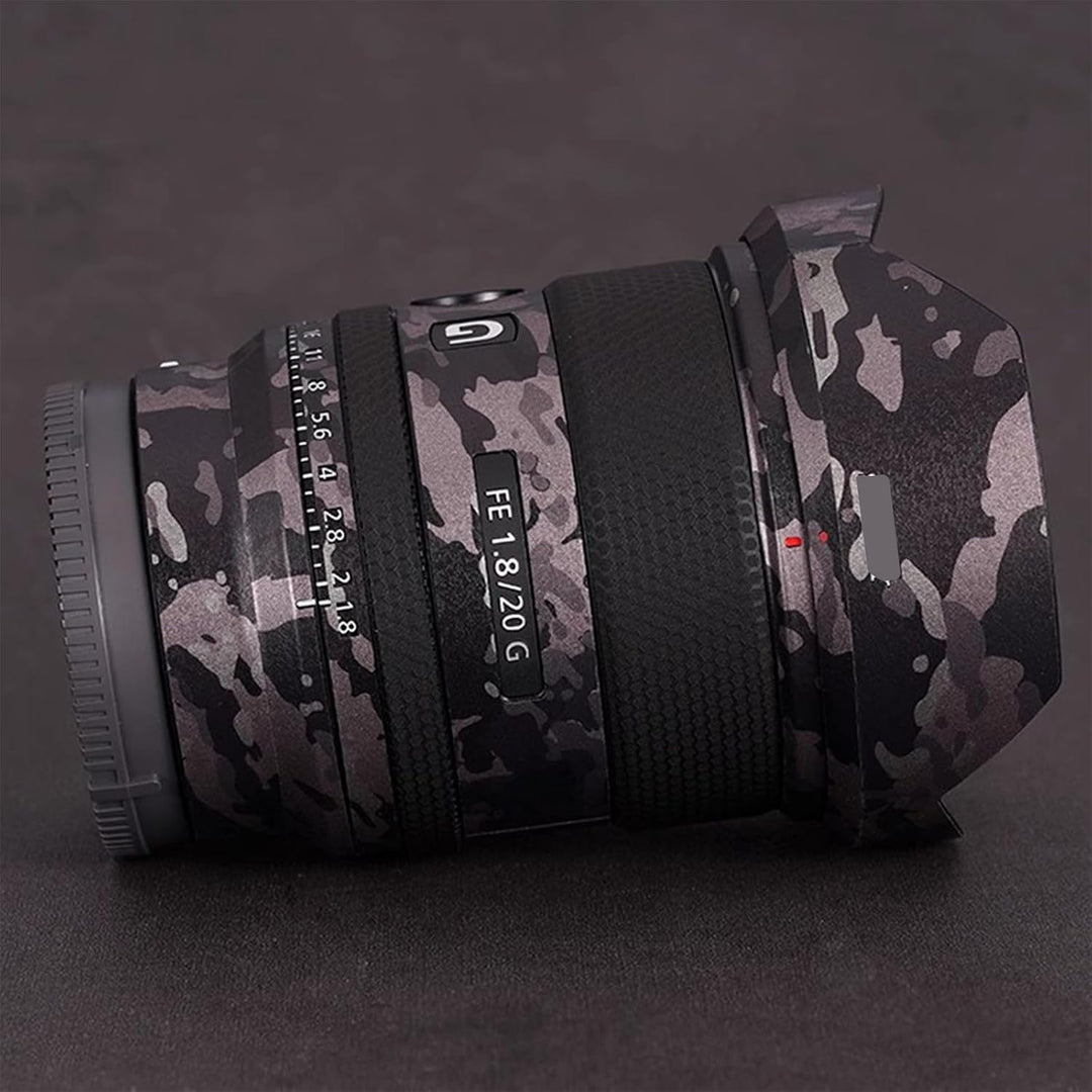 Aufkleber für Sony FE 20 mm F1.8 G, Vinyl, für Kameralinse, Gehäuse, Schutzaufkleber, Schutzschicht