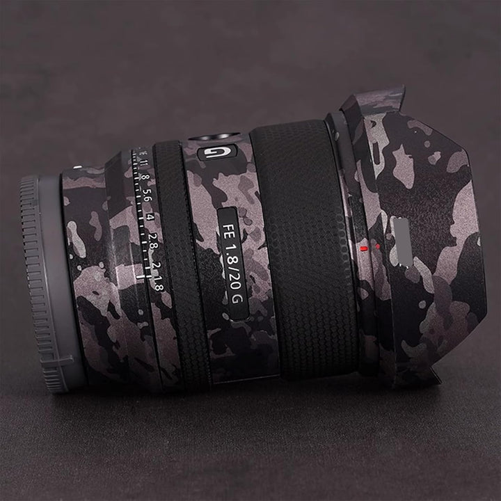 Aufkleber für Sony FE 20 mm F1.8 G, Vinyl, für Kameralinse, Gehäuse, Schutzaufkleber, Schutzschicht