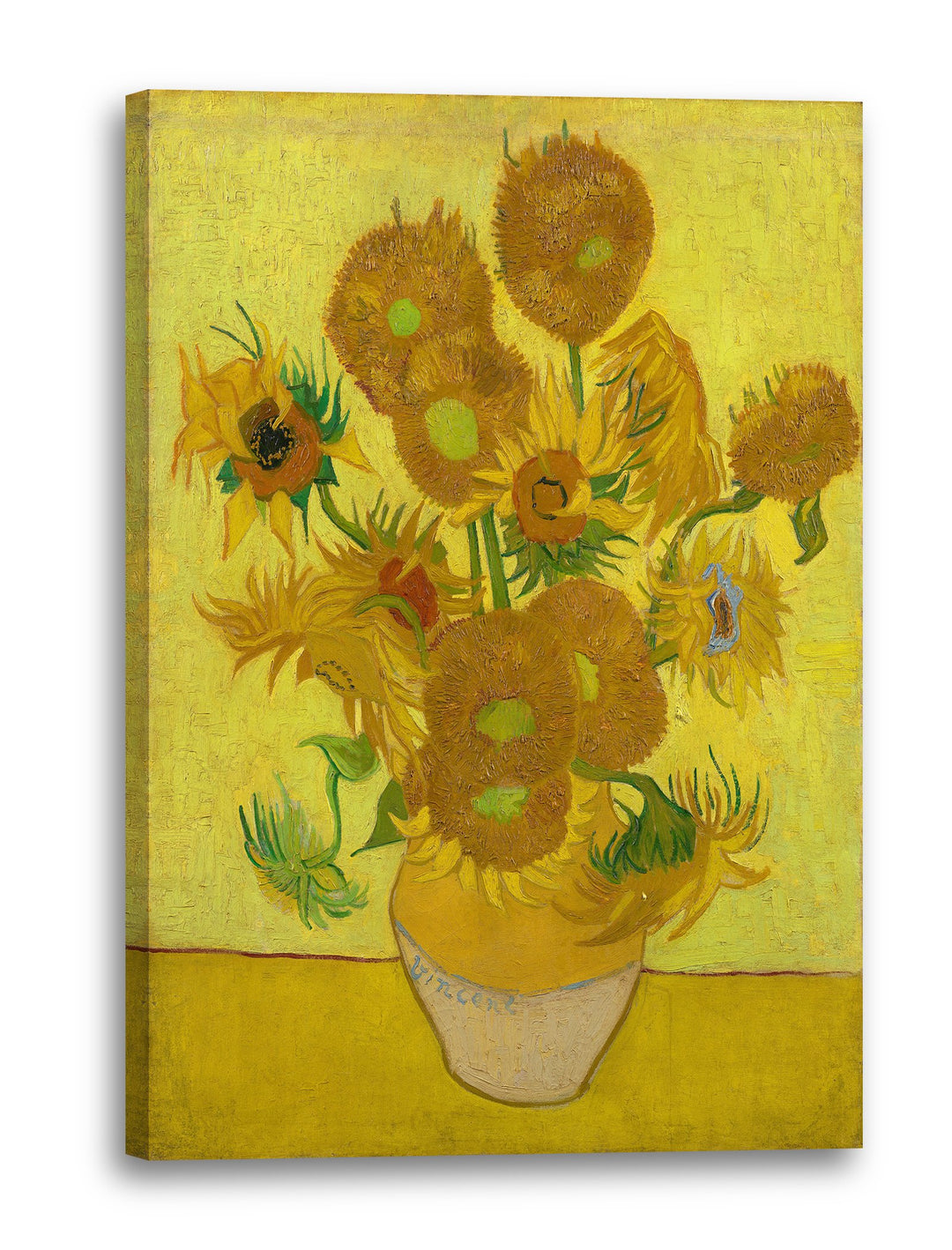 Printed Paintings Leinwand (60x80cm): Vincent Van Gogh - Sonnenblumen (1889) 60x80 cm, 60x80 cm