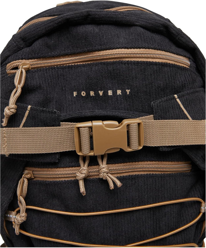 Forvert Cord Louis Backpack, Farbe: black, Grösse: OS Schwarz, Schwarz