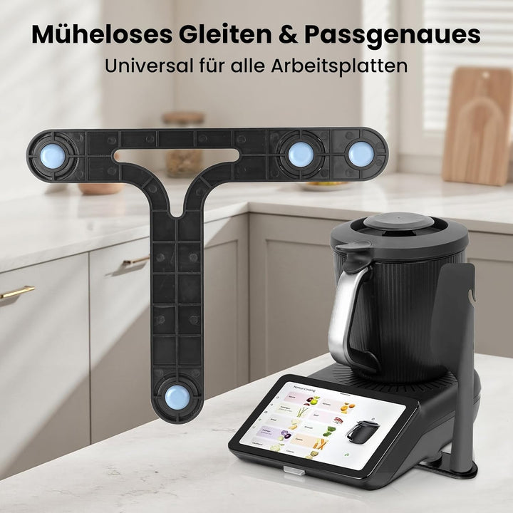 GEEKHOM Gleitbrett für Thermomix TM7 Zubehör Inkl. Brett mit Spatelhalter &amp; Display Abdeckung | Leic