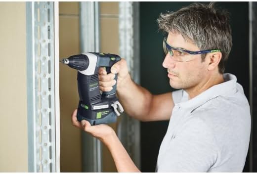 Festool Akku-Bauschrauber DWC 18-2500 Basic DURADRIVE (mit Magazinvorsatz, Tiefenanschlag, Gerüsthak