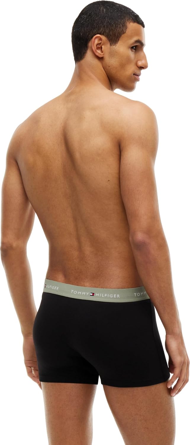 Tommy Hilfiger Herren 3p Trunk Wb Um0um03890 Trunk (3er Pack) L Multi (B//Utility Sage/Black/Bonita