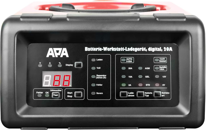 APA 16623 Werkstattladegerät 12 V, 6V 20A 20 A Ladestrom, 20 A Ladestrom