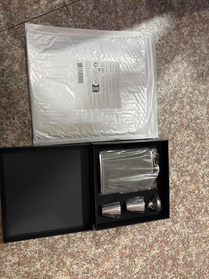 Flachmann Set mit Gravur der Berge, Flachmann Edelstahl 8oz/237ml Personalisiert für Geburtstagsgesc