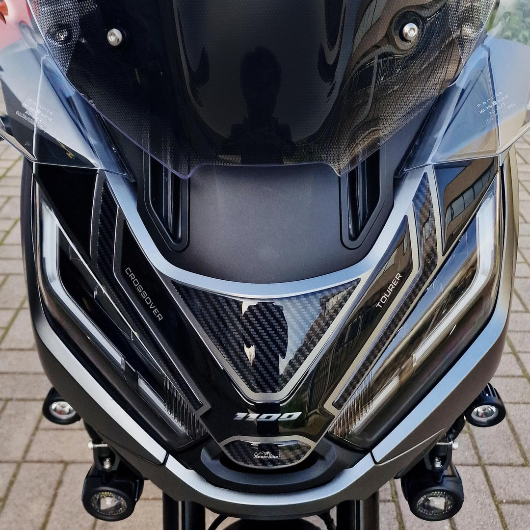 Resin Bike Aufkleber Motorrad Kompatibel Mit Honda NT 1100 2020-2024. Schutz Windschild vor Stössen